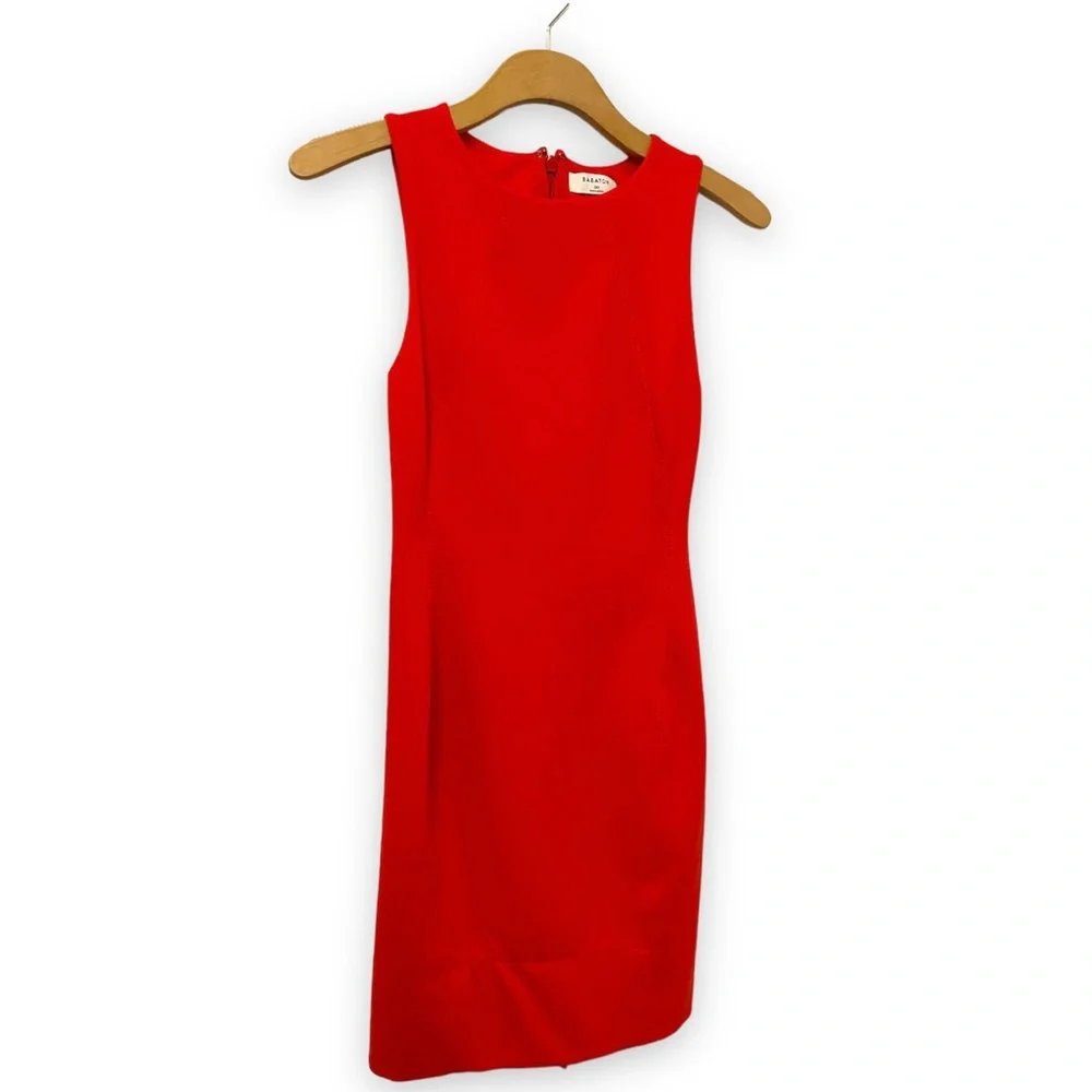 Aritzia Babaton Matheson Sheath Dress, Orange-Red, 00 - Picture 3 of 15